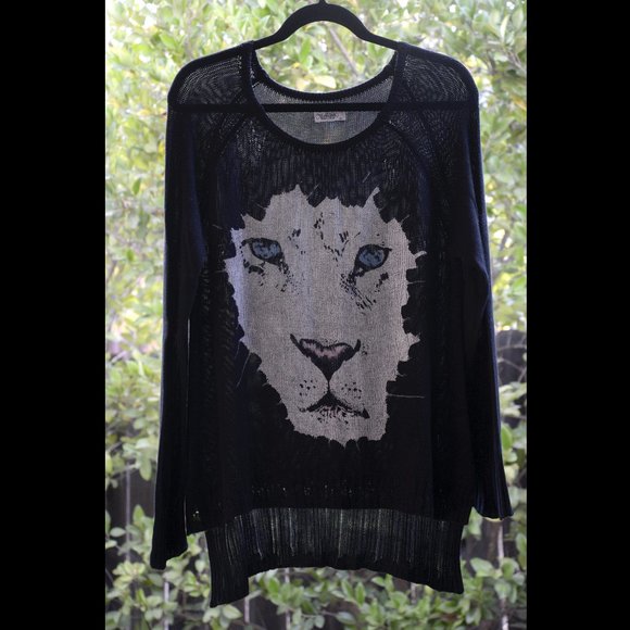 LAUREN MOSHI LION SWEATER / PULLOVER - SIZE M - NWOT - Picture 6 of 9